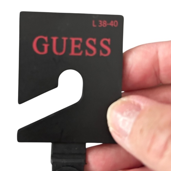 GUESS - NWT - THE JAGK BELT - SIZE LARGE / 38-40” BOLD BLACK & WHITE - S8 - Picture 5 of 7